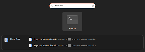 MAC OS terminal